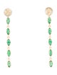 Earrings 18K Emerald Drop Earring