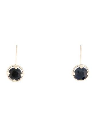 Earrings 10K Sapphire Drop Earrings