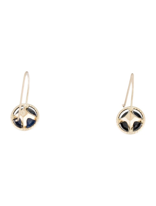 Earrings 10K Sapphire Drop Earrings