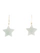 Earrings 14K Jadeite Star Drop Earrings