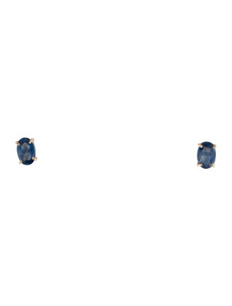 Earrings 14K Sapphire Stud Earrings