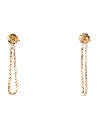 Earrings 14K Chain Drop Earrings