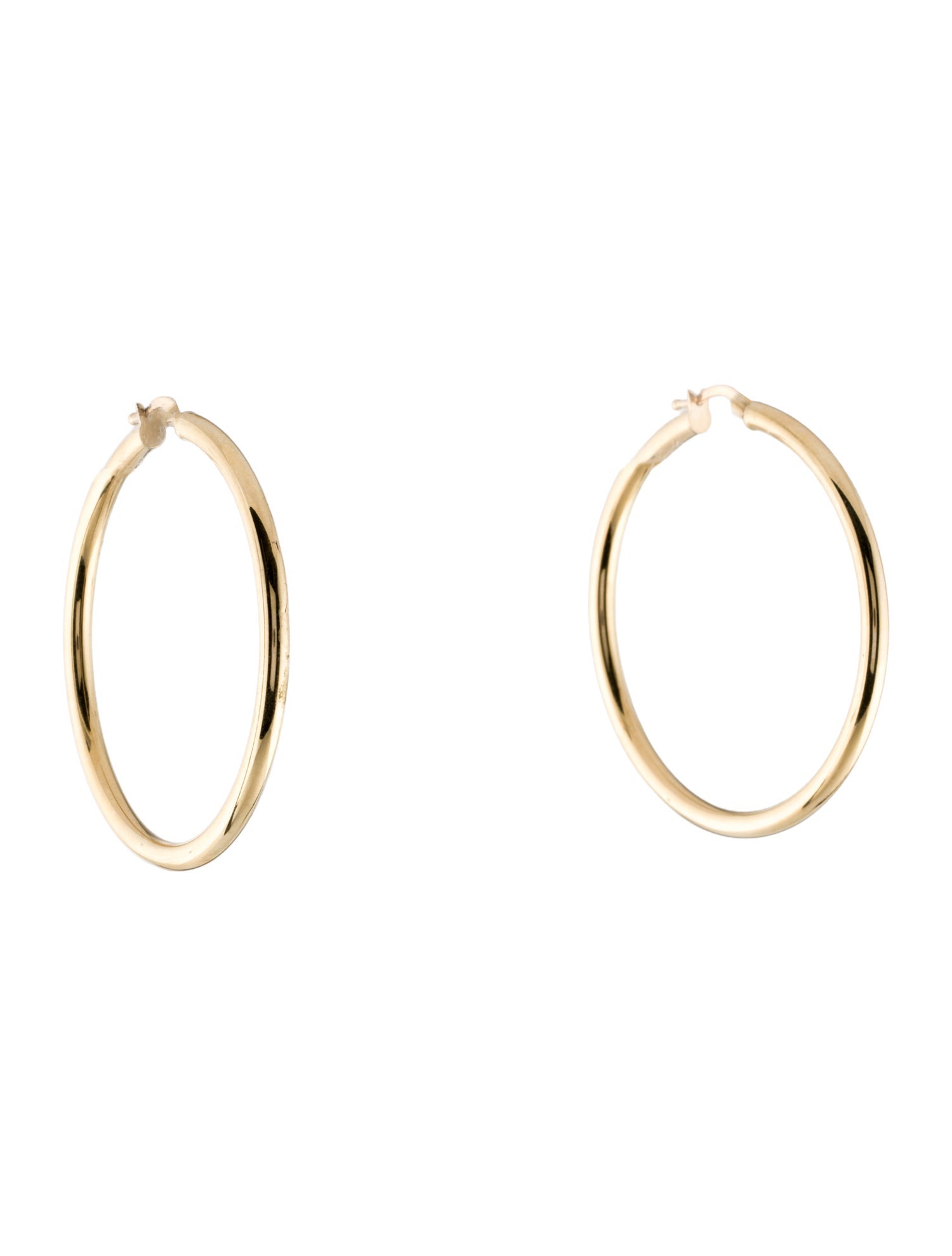 Earrings 14K Hollow Large Hoop
