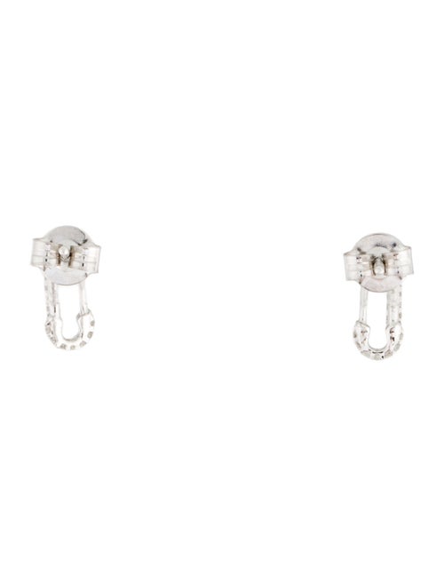 Earrings 14K Diamond Safety Pin Stud Earrings