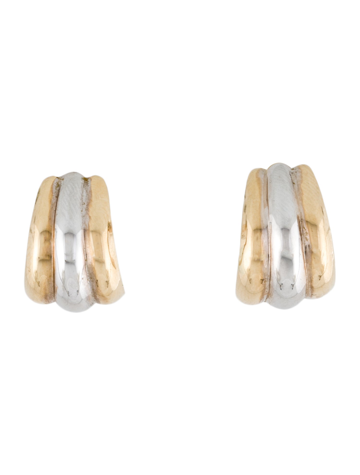 Earrings 14K Two-Tone Drop