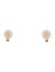 Earrings 14K Pearl & Ruby Stud Earrings