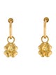Earrings 18K Pearl Flower Clip-On Drop Earrings