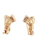 Earrings 18K 3.97ctw Ruby & Diamond Convertible Clip-On Earrings
