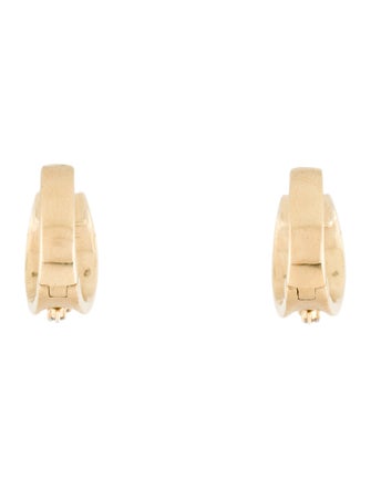 Earrings 14K Diamond Hoop Earrings