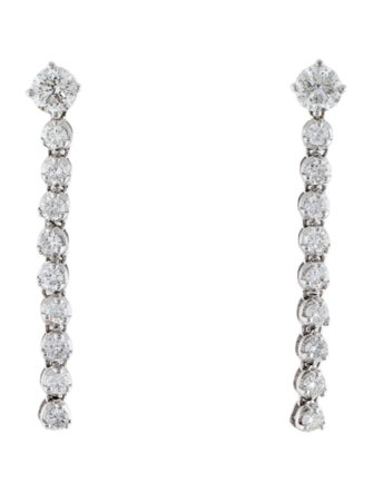 Earrings 14K 1.50ctw Diamond Drop Tassel Earrings
