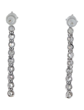 Earrings 14K 1.50ctw Diamond Drop Tassel Earrings