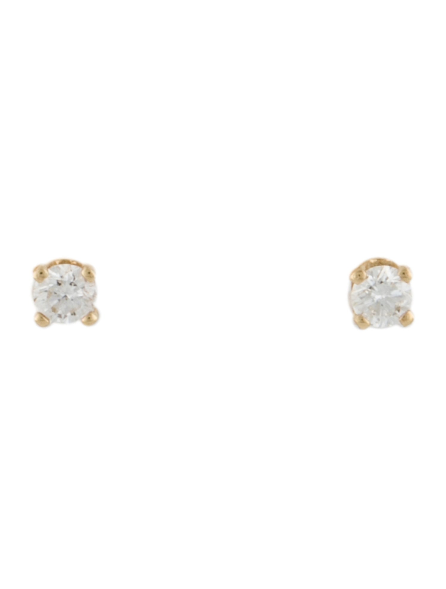 Earrings 14K Diamond Solitaire Studs