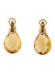 Earrings 18K Citrine & Diamond Drop Earrings