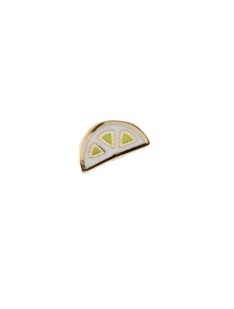 Earrings 14K Enamel Lemon Stud Earrings