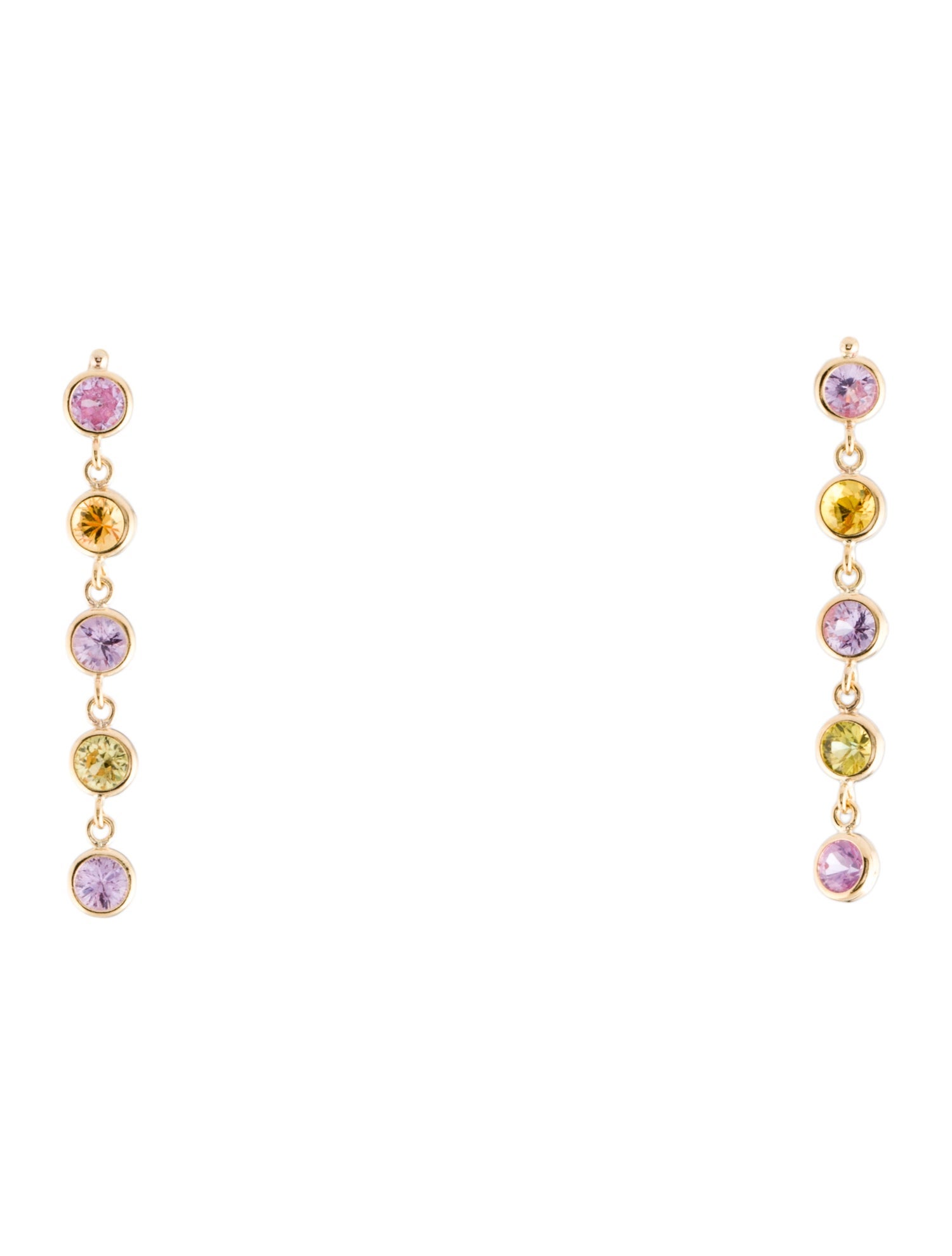Earrings 18K 1.17ctw Sapphire Drop Earrings