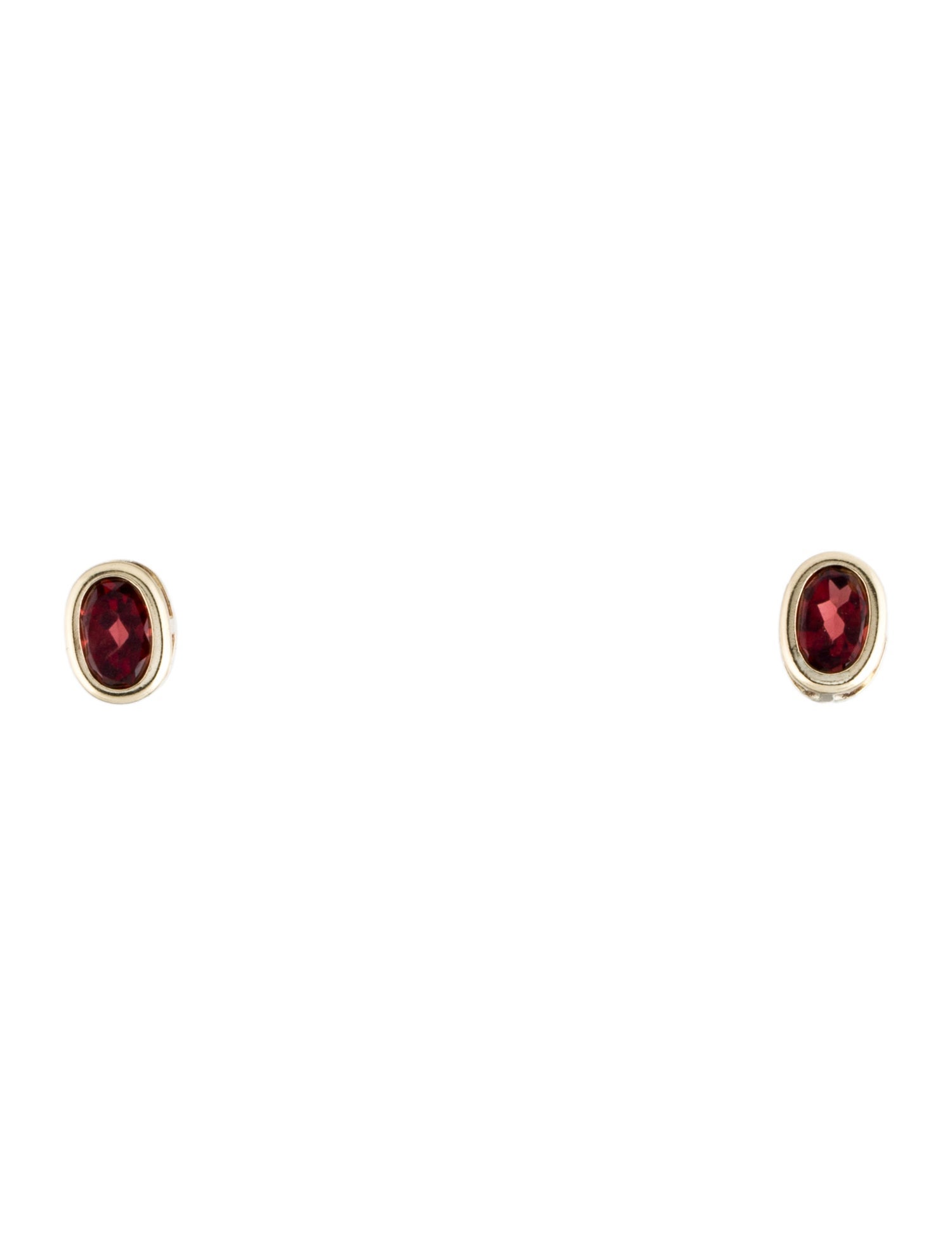 Earrings 14K Garnet Stud Earrings