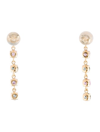 Earrings 18K 1.48ctw Sapphire Drop Earrings