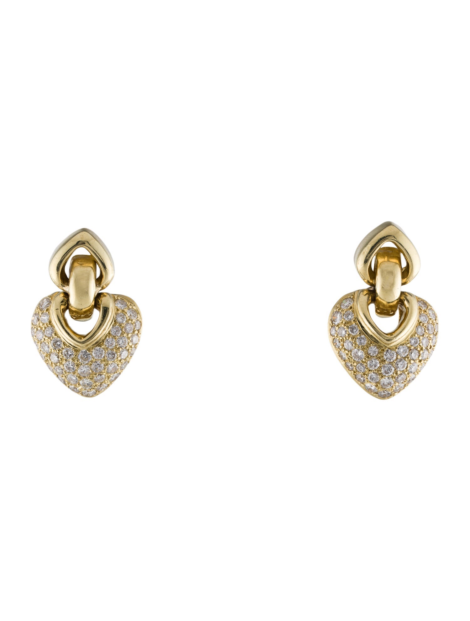 Earrings 18K 4.92ctw Diamond Drop Earclip