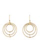 Earrings 18K Diamond Hoop Drop Earrings