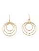 Earrings 18K Diamond Hoop Drop Earrings