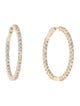 Earrings 14K 3.0 Diamond Inside-Out Hoop Earrings