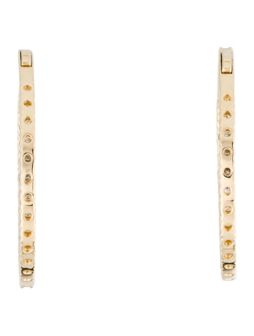 Earrings 14K 3.0 Diamond Inside-Out Hoop Earrings