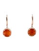 Earrings 10K Carnelian Drop Earrings