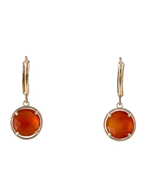 Earrings 10K Carnelian Drop Earrings