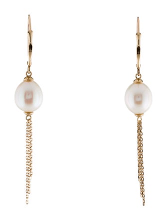 Earrings 10K Pearl Drop Earrings