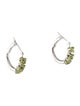 Earrings 10K Peridot Hoop Earrings