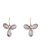 Earrings 18K Amethyst Drop Earrings