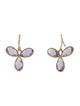 Earrings 18K Amethyst Drop Earrings