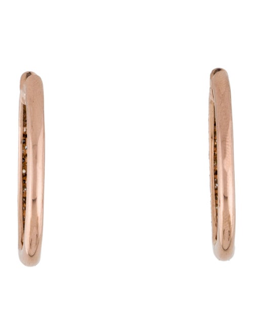 Earrings 14K Diamond Hoop Earrings