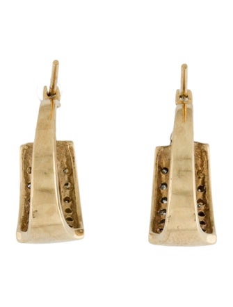 Earrings 10K Diamond Huggie Earrings