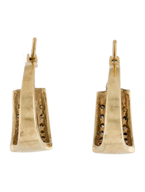 Earrings 10K Diamond Huggie Earrings