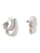 Earrings 18K 8.15ctw Diamond Loop Clip-On Earrings