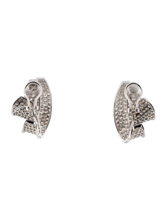 Earrings 18K 8.15ctw Diamond Loop Clip-On Earrings