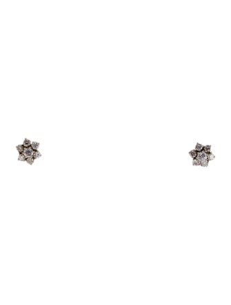 Earrings Platinum 1.18ctw Diamond Stud Earrings