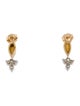 Earrings 14K Diamond Navette Stud Drop Earrings
