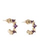 Earrings 14K Amethyst Hoop Earrings