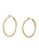Earrings 14K Hollow Tube Earrings