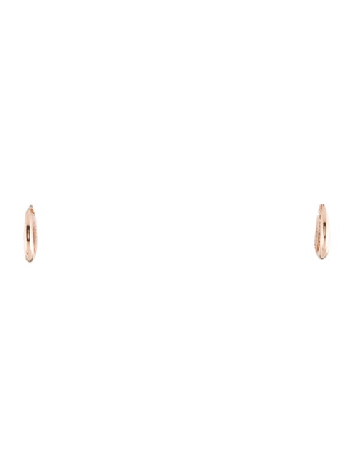 Earrings 14K Diamond Huggie Hoop Earrings