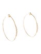 Earrings 14K Diamond Hoop Large Earrings
