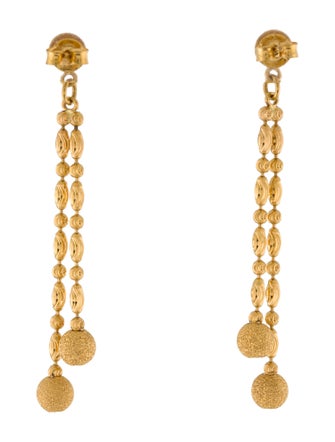 Earrings 22K Double Drop Earrings