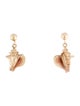 Earrings 14K Enamel Seashell Drop Earrings