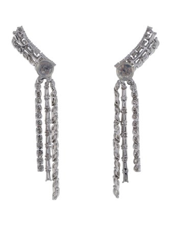 Earrings 14K 4.50ctw Diamond Mixed Shape Drop Earrings