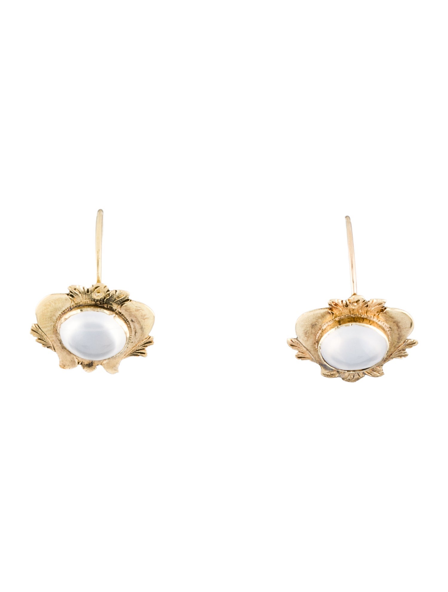 Earrings 14K 2.98ctw Chalcedony Drop Earrings