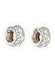 Earrings 18K 1.38ctw Diamond Huggie Hoop Earrings