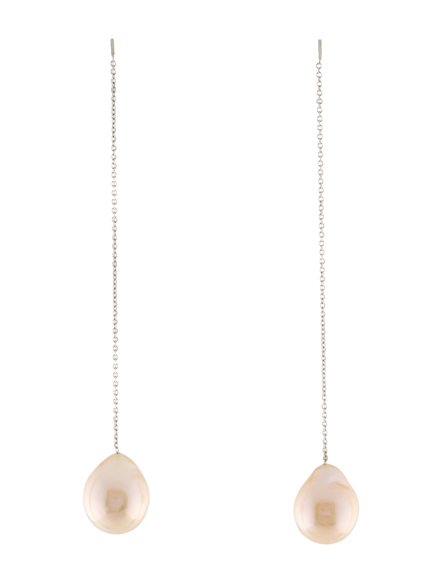 Earrings 14K Pearl Threader