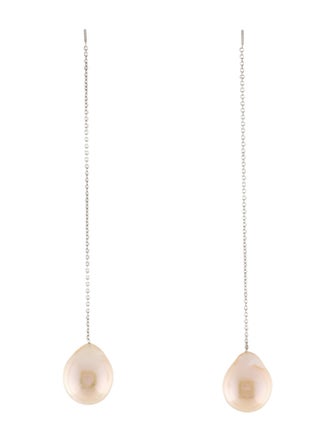 Earrings 14K Pearl Threader Earrings